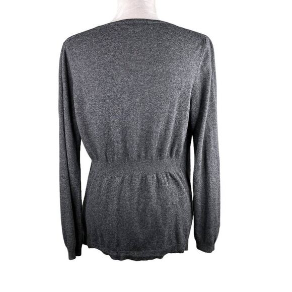 Boden Open Sweater Waterfall Cardigan Gray 10 Lightweight - Picture 5 of 14